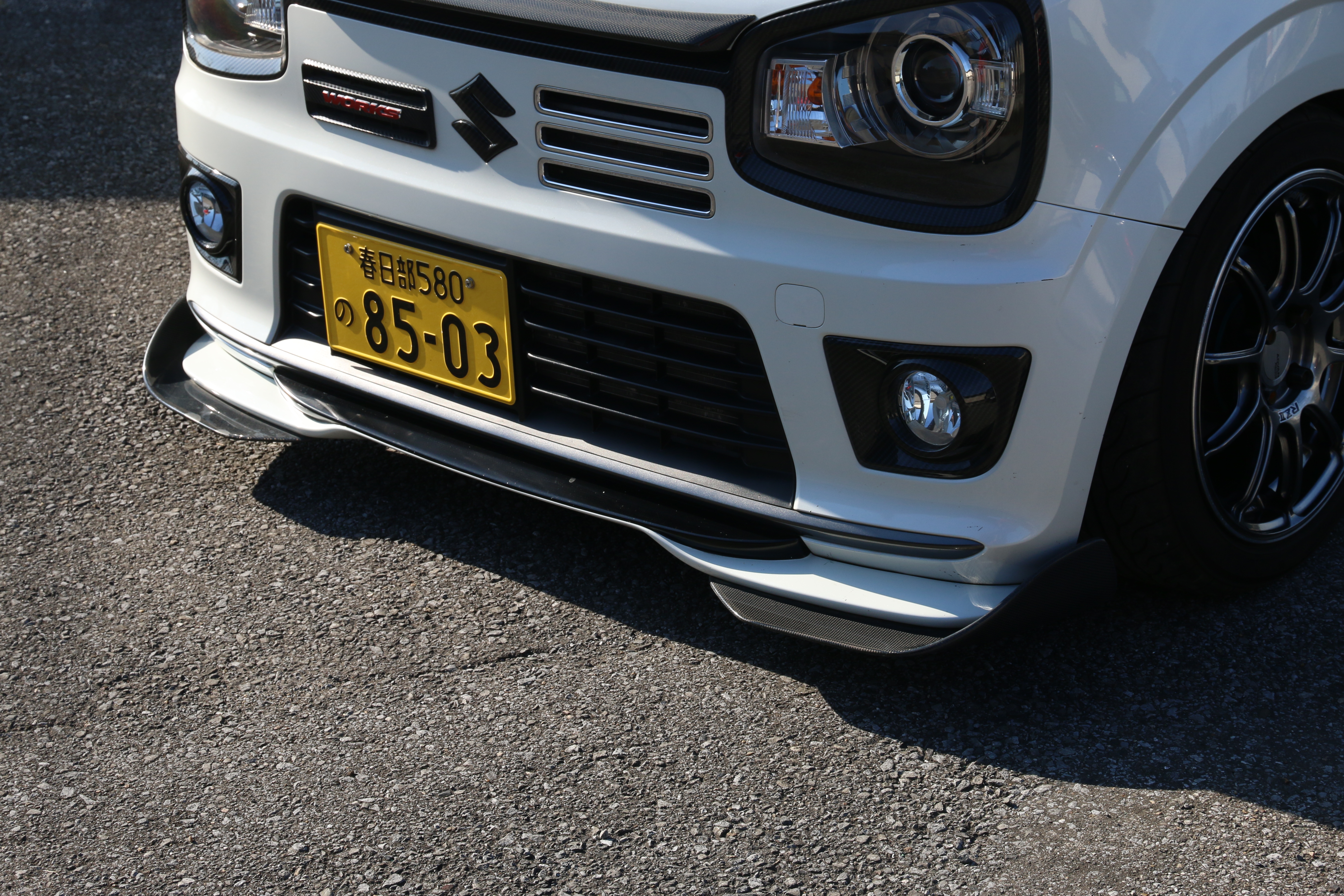 フロントリップスポイラー　HA36S　未塗装
